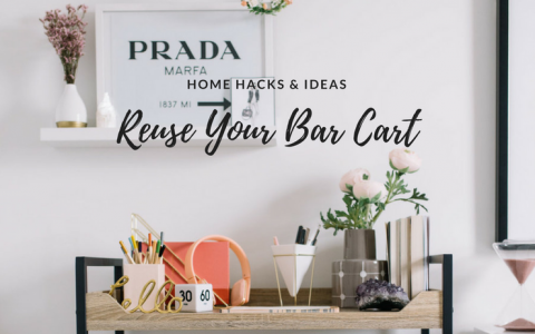 6 Ways to Reuse Your Vintage Rolling Bar Cart_feat