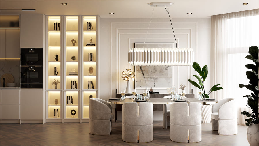 Modern Luxury Dining Room Ideas_4