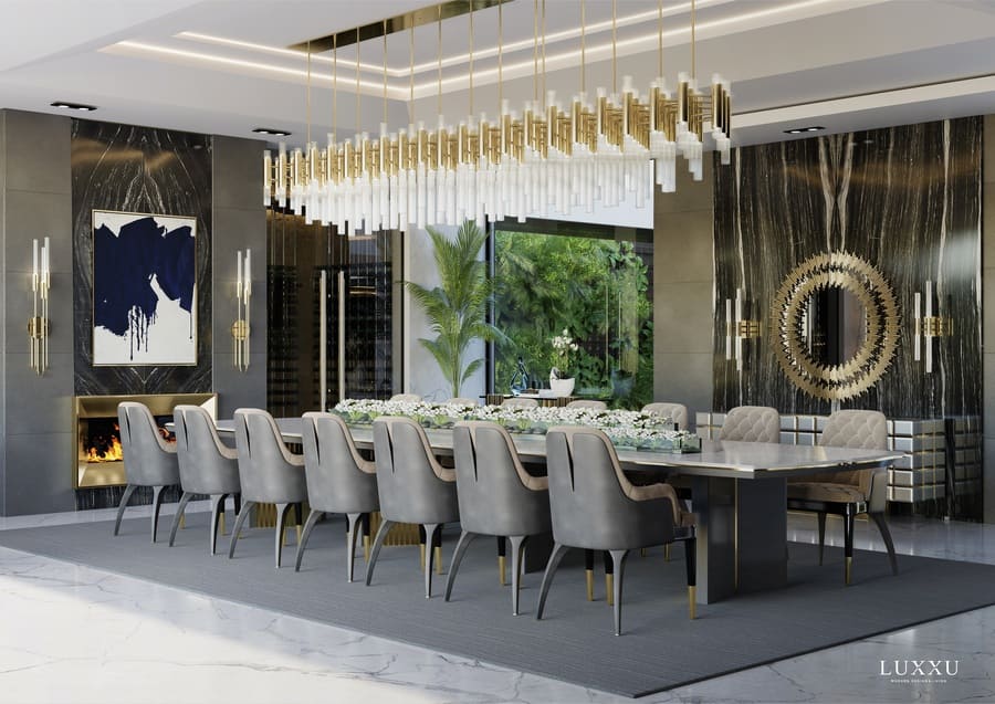 Modern Luxury Dining Room Ideas_7