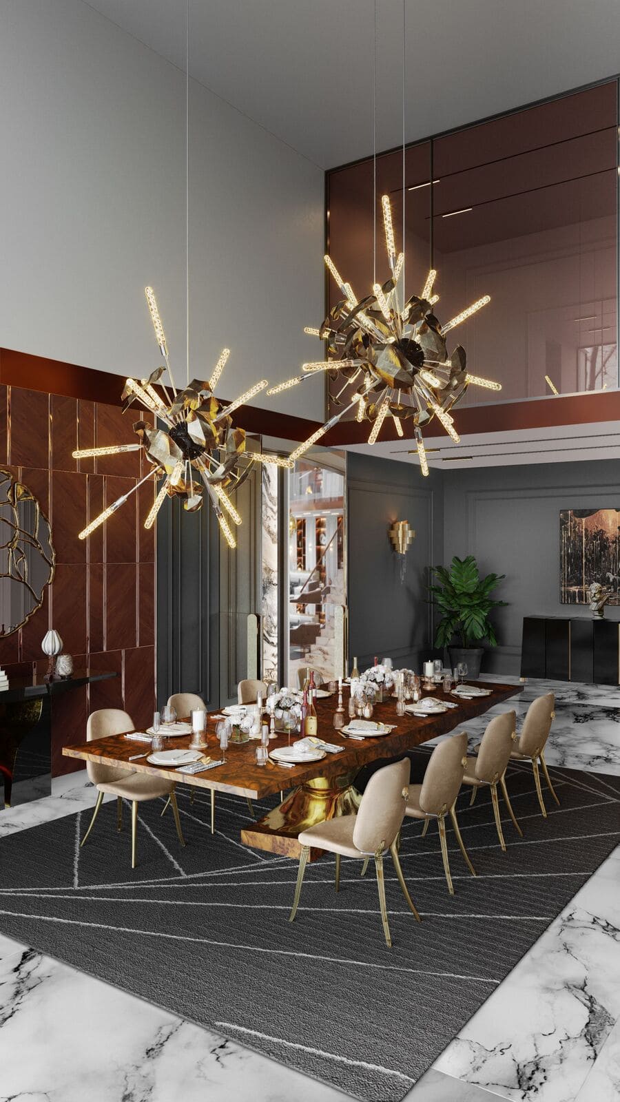 Modern Luxury Dining Room Ideas_9